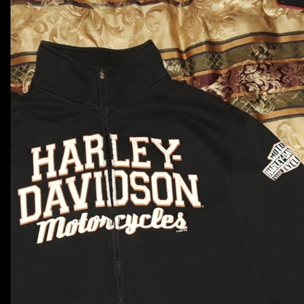 Harley Davidson zip up sweatshirt and pants